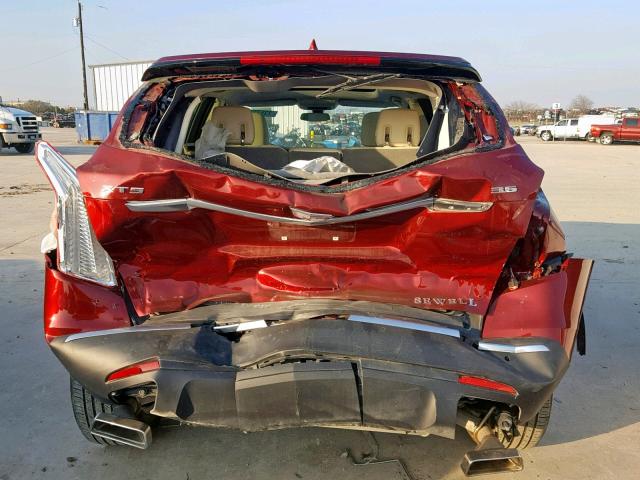 1GYKNBRS2HZ313269 - 2017 CADILLAC XT5 LUXURY RED photo 9