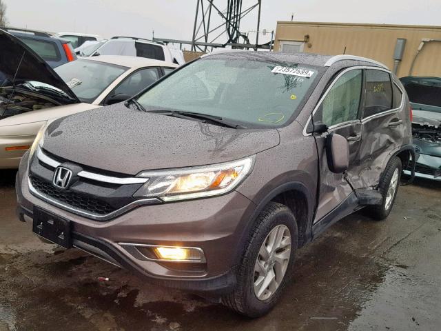 2HKRM3H71GH528223 - 2016 HONDA CR-V EXL GRAY photo 2