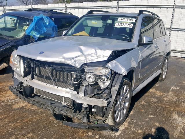 WDCGG8HB8AF338771 - 2010 MERCEDES-BENZ GLK 350 4M SILVER photo 2