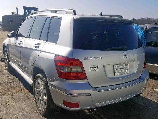 WDCGG8HB8AF338771 - 2010 MERCEDES-BENZ GLK 350 4M SILVER photo 3