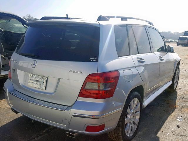 WDCGG8HB8AF338771 - 2010 MERCEDES-BENZ GLK 350 4M SILVER photo 4