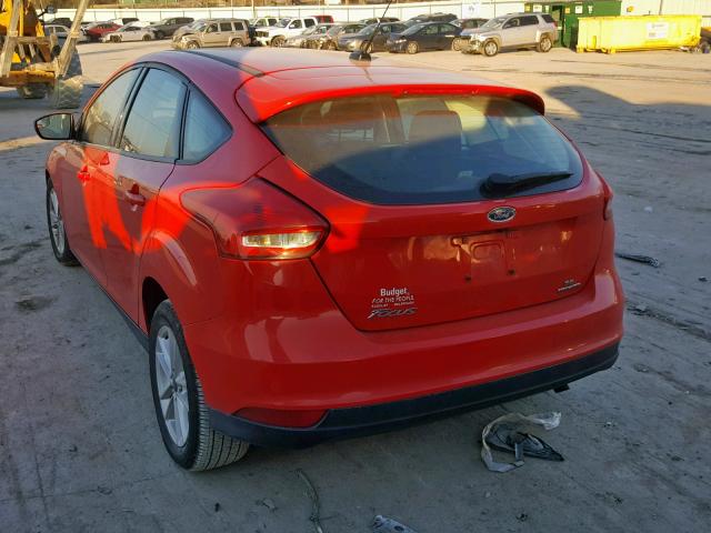 1FADP3K22GL348264 - 2016 FORD FOCUS SE RED photo 3