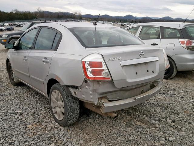 3N1AB6AP4AL715139 - 2010 NISSAN SENTRA 2.0 SILVER photo 3