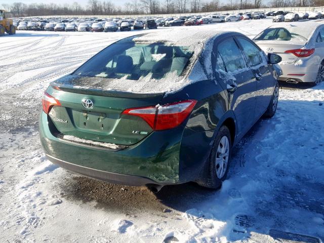 2T1BPRHEXEC043847 - 2014 TOYOTA COROLLA EC GREEN photo 4