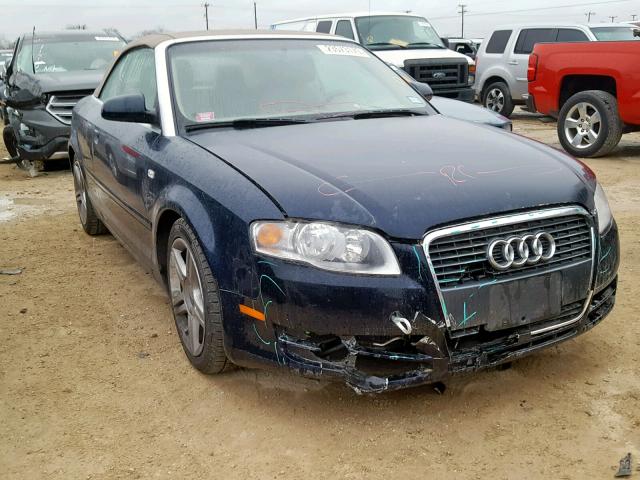 WAUAF48H88K000815 - 2008 AUDI A4 2.0T CA BLUE photo 1