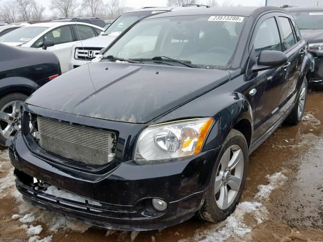 1B3CB3HA7BD116492 - 2011 DODGE CALIBER MA BLACK photo 2