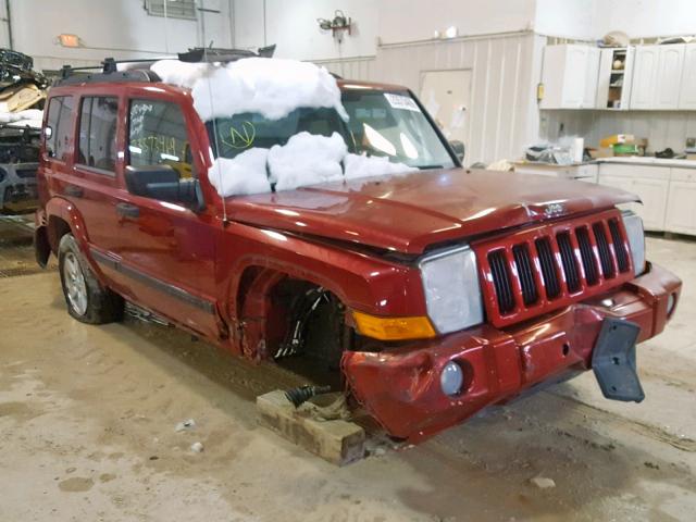 1J8HG48K06C254934 - 2006 JEEP COMMANDER Tünd qırmızı foto 1