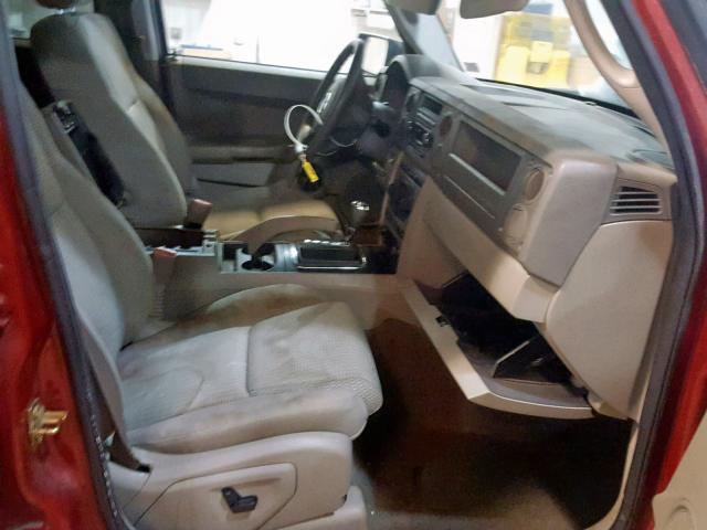 1J8HG48K06C254934 - 2006 JEEP COMMANDER Tünd qırmızı foto 5