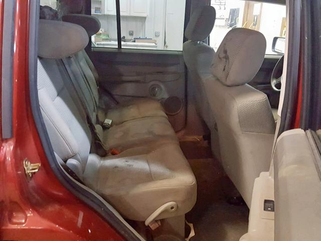 1J8HG48K06C254934 - 2006 JEEP COMMANDER Tünd qırmızı foto 6