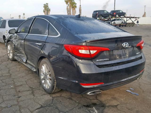 5NPE34AF8FH066850 - 2015 HYUNDAI SONATA SPO BLACK photo 3