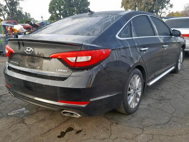 5NPE34AF8FH066850 - 2015 HYUNDAI SONATA SPO BLACK photo 4