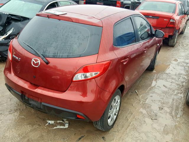 JM1DE1KY5E0173144 - 2014 MAZDA MAZDA2 SPO RED photo 4