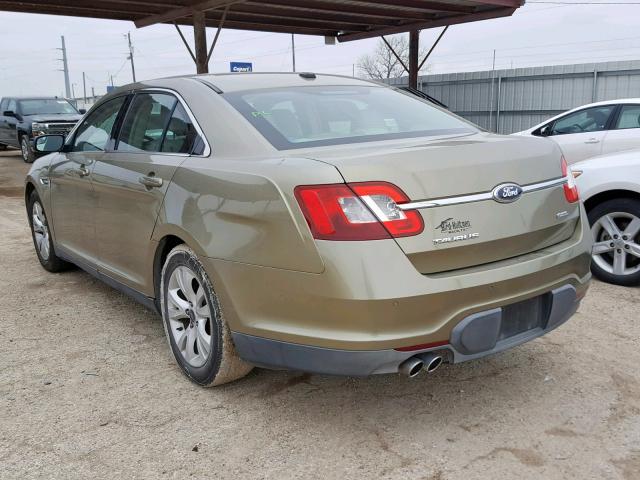 1FAHP2EWXCG106514 - 2012 FORD TAURUS SEL GREEN photo 3