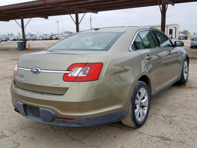 1FAHP2EWXCG106514 - 2012 FORD TAURUS SEL GREEN photo 4