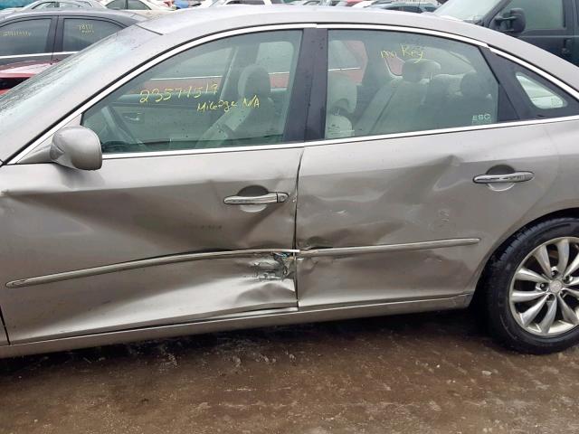 KMHFC46D18A332789 - 2008 HYUNDAI AZERA GLS Bej foto 10