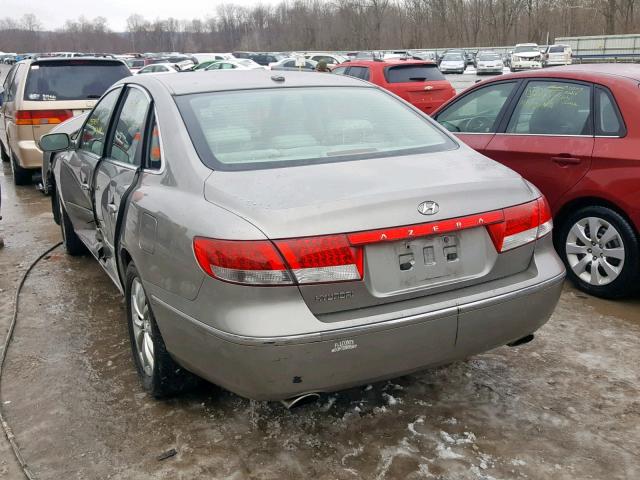 KMHFC46D18A332789 - 2008 HYUNDAI AZERA GLS Bej foto 3