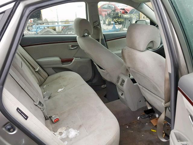 KMHFC46D18A332789 - 2008 HYUNDAI AZERA GLS Bej foto 6
