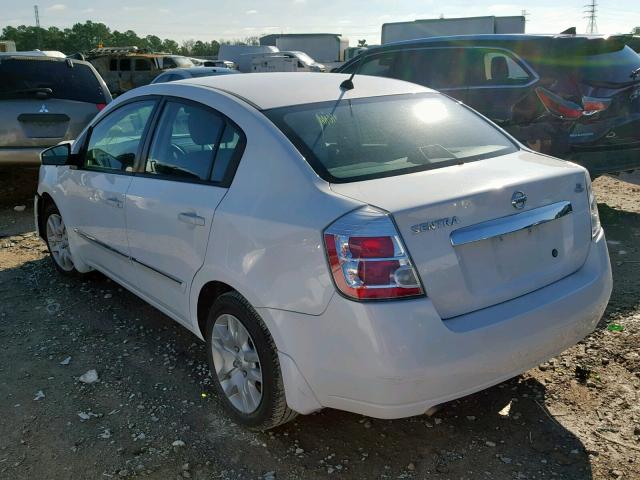 3N1AB6AP1AL652114 - 2010 NISSAN SENTRA 2.0 WHITE photo 3