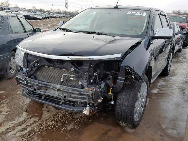 2LMDU68C18BJ05647 - 2008 LINCOLN MKX BLACK photo 2