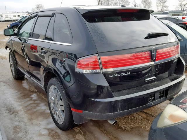 2LMDU68C18BJ05647 - 2008 LINCOLN MKX BLACK photo 3