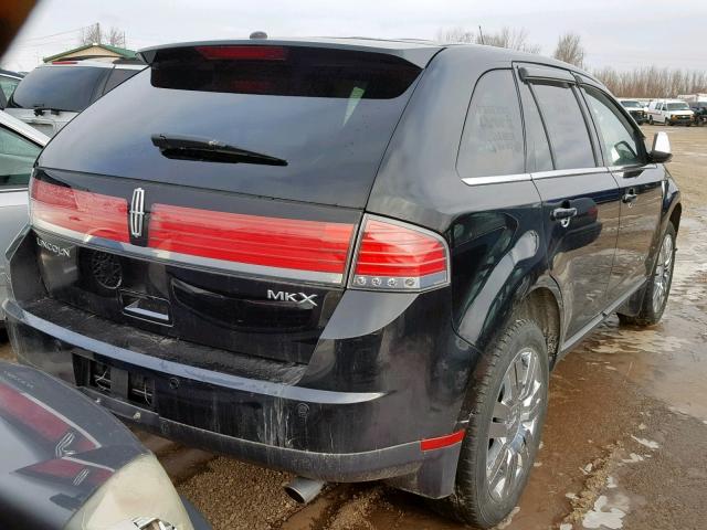 2LMDU68C18BJ05647 - 2008 LINCOLN MKX BLACK photo 4