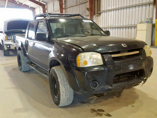 1N6ED27T04C429727 - 2004 NISSAN FRONTIER C BLACK photo 1