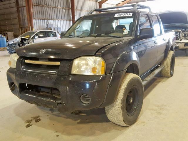 1N6ED27T04C429727 - 2004 NISSAN FRONTIER C BLACK photo 2