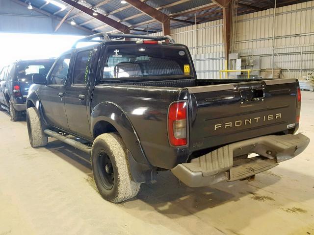 1N6ED27T04C429727 - 2004 NISSAN FRONTIER C BLACK photo 3