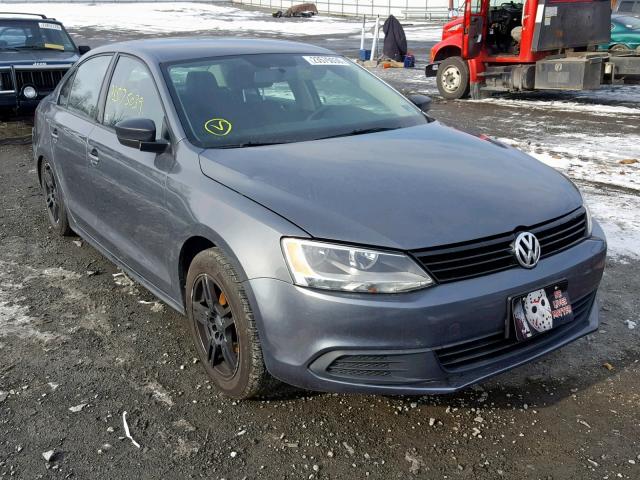 3VW2K7AJ3CM333343 - 2012 VOLKSWAGEN JETTA BASE Մոխրագույն լուսանկար 1