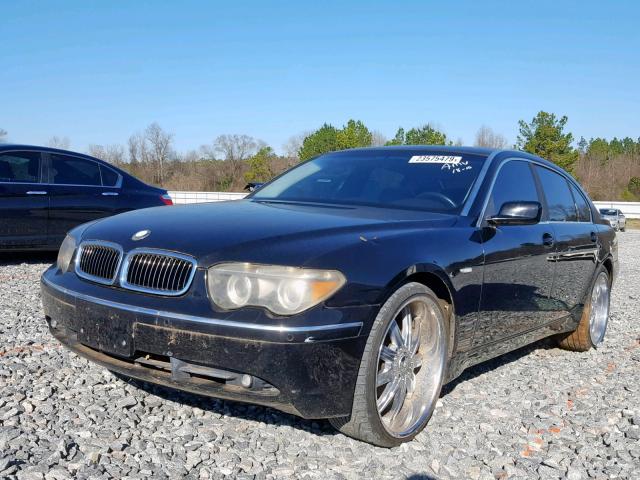 WBAGN63534DS54727 - 2004 BMW 745 LI BLUE photo 2