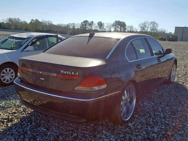 WBAGN63534DS54727 - 2004 BMW 745 LI BLUE photo 4