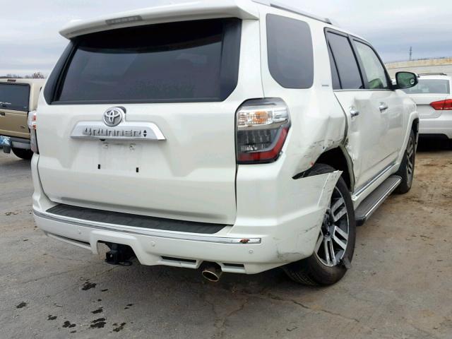 JTEBU5JR7G5282623 - 2016 TOYOTA 4RUNNER SR WHITE photo 4