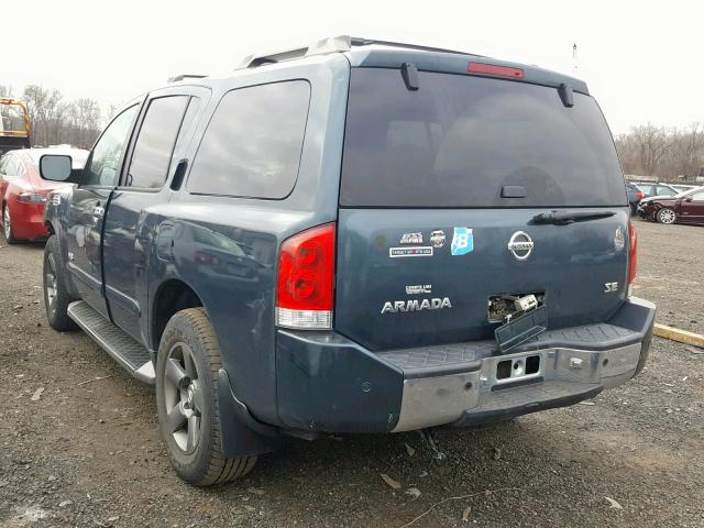 5N1AA08B45N716879 - 2005 NISSAN ARMADA SE GREEN photo 3