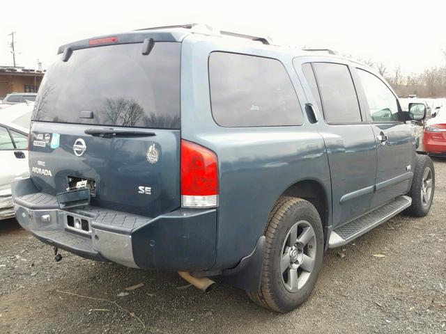 5N1AA08B45N716879 - 2005 NISSAN ARMADA SE GREEN photo 4