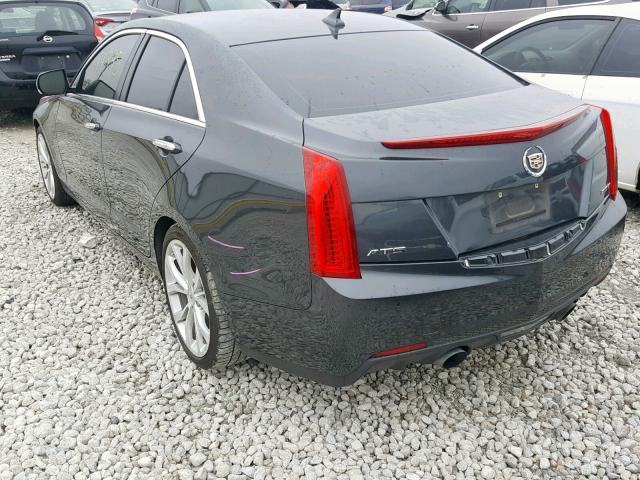 1G6AF5SX0E0110616 - 2014 CADILLAC ATS PREMIU GRAY photo 3