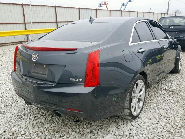 1G6AF5SX0E0110616 - 2014 CADILLAC ATS PREMIU GRAY photo 4