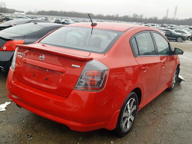 3N1AB6AP2CL669149 - 2012 NISSAN SENTRA 2.0 RED photo 4