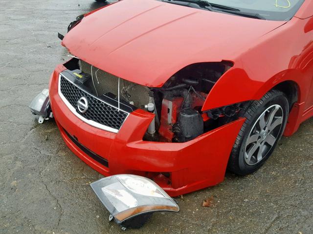 3N1AB6AP2CL669149 - 2012 NISSAN SENTRA 2.0 RED photo 9