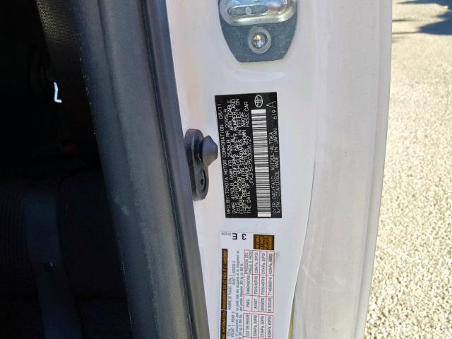 JTKJF5C75C3026727 - 2012 TOYOTA SCION TC 白色 照片 10