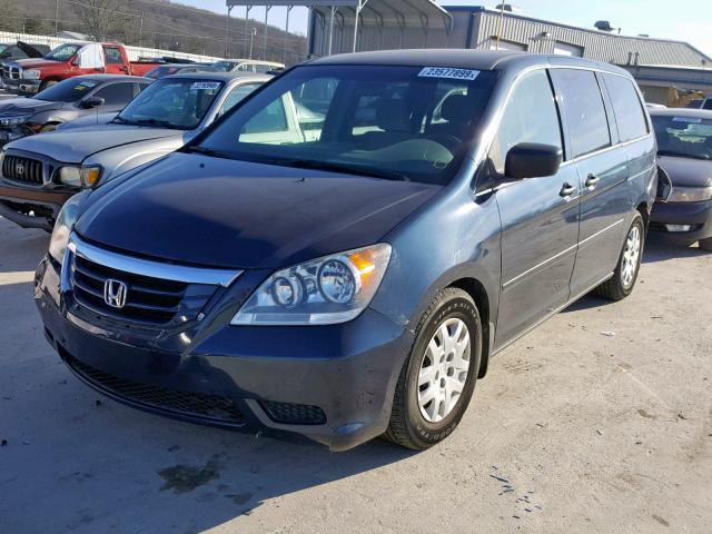 5FNRL3H28AB003785 - 2010 HONDA ODYSSEY LX BLUE photo 2