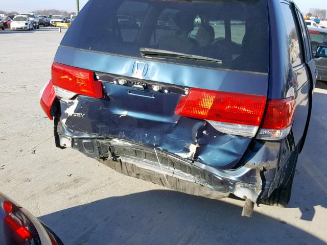 5FNRL3H28AB003785 - 2010 HONDA ODYSSEY LX BLUE photo 9