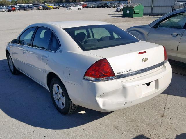 2G1WT55K769408737 - 2006 CHEVROLET IMPALA LT WHITE photo 3