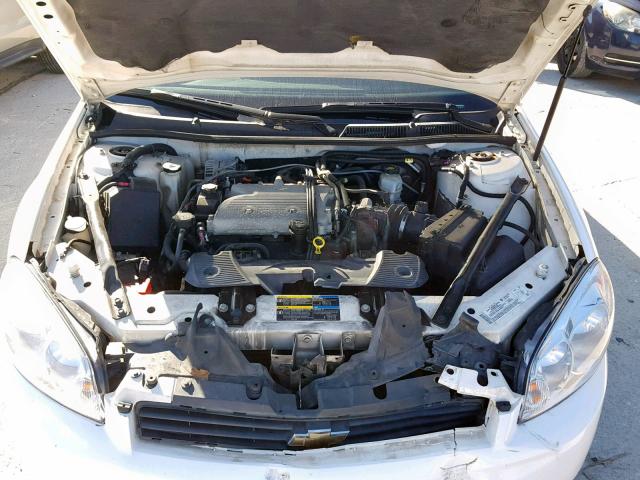 2G1WT55K769408737 - 2006 CHEVROLET IMPALA LT WHITE photo 7