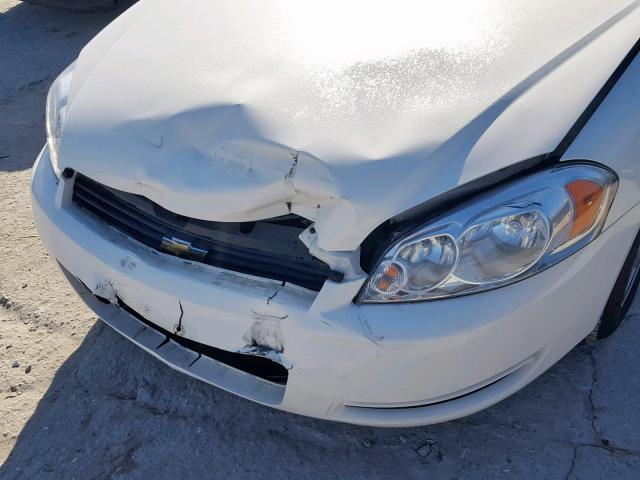 2G1WT55K769408737 - 2006 CHEVROLET IMPALA LT WHITE photo 9