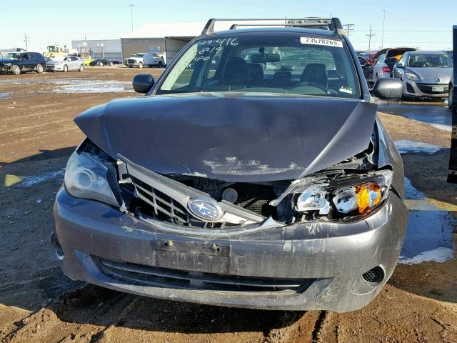 JF1GE61679H506922 - 2009 SUBARU IMPREZA 2. GRAY photo 9