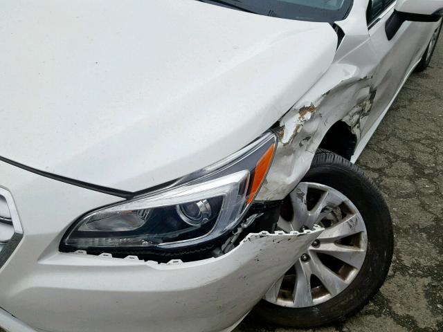 4S3BNAF62H3066927 - 2017 SUBARU LEGACY 2.5 WHITE photo 9