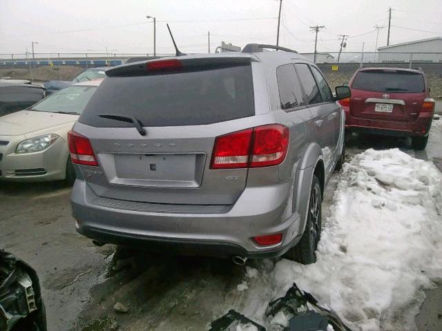 3C4PDDEGXJT388911 - 2018 DODGE JOURNEY GT SILVER photo 4