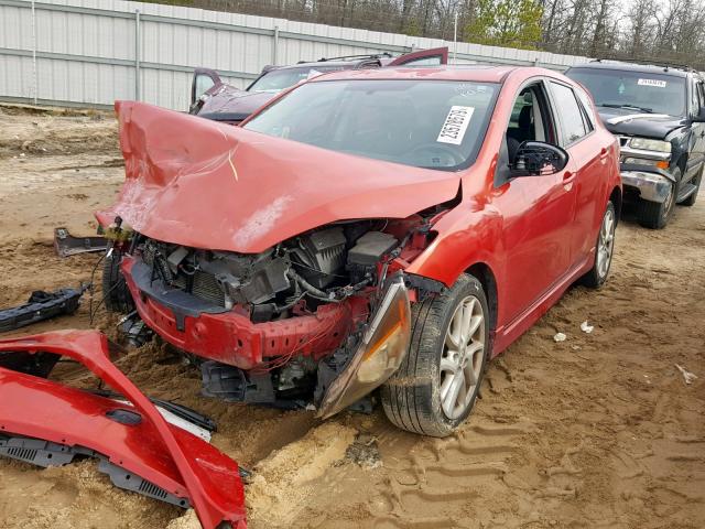 JM1BL1L53C1505686 - 2012 MAZDA 3 S RED photo 2