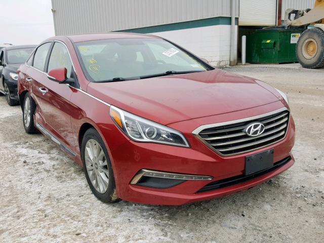 5NPE34AF1FH016937 - 2015 HYUNDAI SONATA SPO RED photo 1