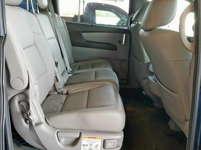 5FNRL5H68FB090450 - 2015 HONDA ODYSSEY EX BLUE photo 6